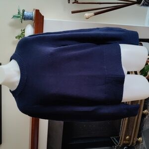 J CREW Sweater  Size M Navy Blue